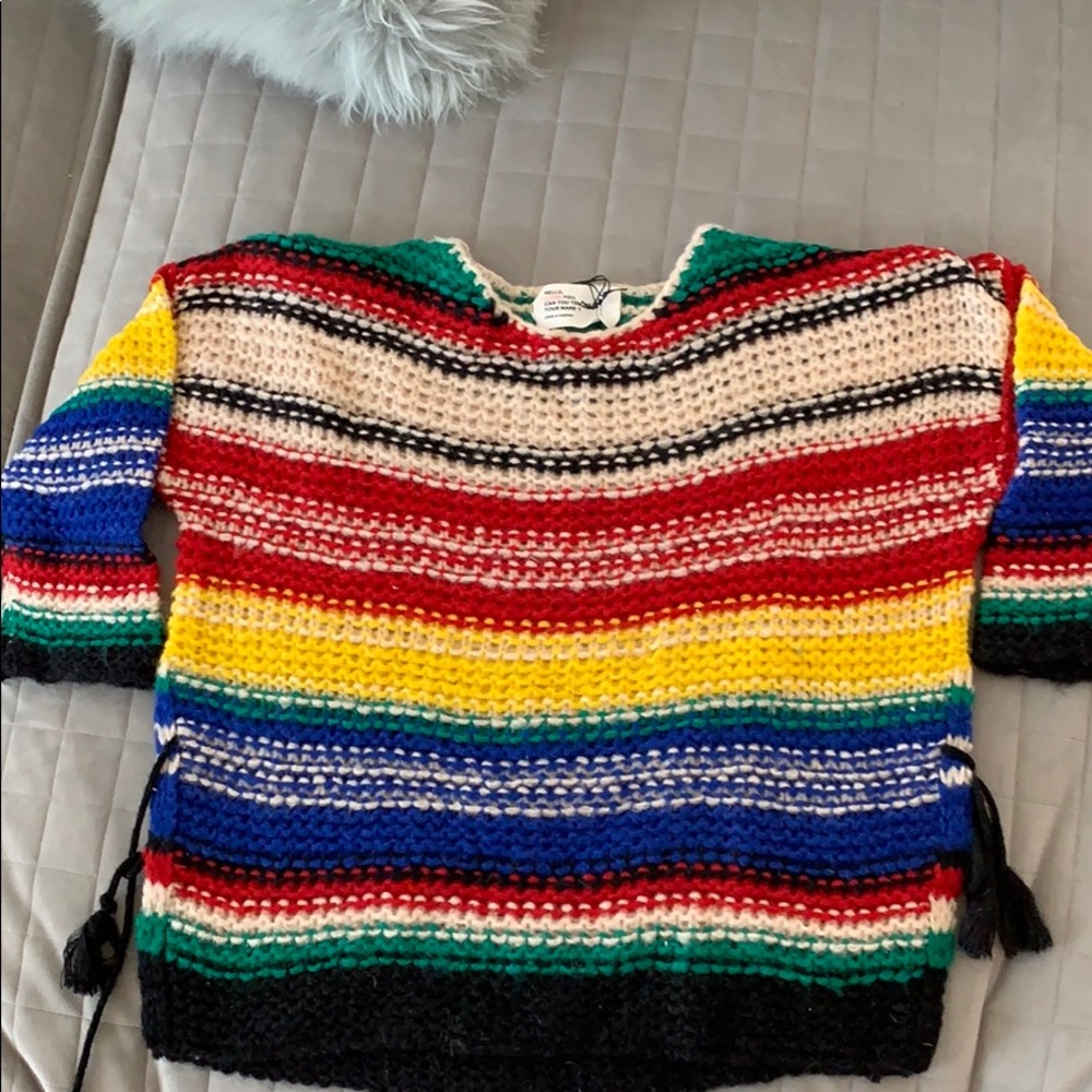 Multi colored knit sweater